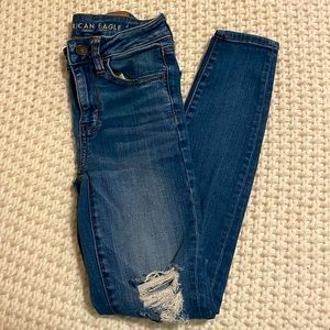 American Eagle distressed denim